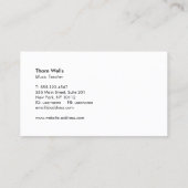 金ゴールドノートロゴ(黒) 名刺 (裏面)