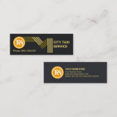 金ゴールドハイウェイタクシールート輸送 スキニー名刺 (正面/裏面)