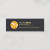 金ゴールドハイウェイタクシールート輸送 スキニー名刺 (裏面)