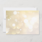 金ゴールドハイヒールシャンパンホリデーパーティー 招待状 (裏面)