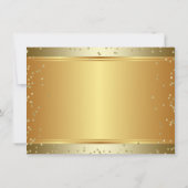 金ゴールドハイヒールシューズ誕生日パーティー 招待状 (裏面)