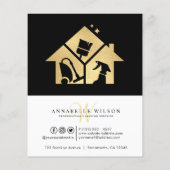 金ゴールドハウスクリーニングサービスチラシ チラシ (裏面)