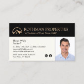 金ゴールドハウスロ実在ゴエステート、不動産仲介業者写真事業 名刺 (正面)