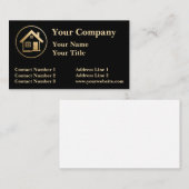 金ゴールドハウスロ実在ゴエステート 名刺 (正面/裏面)