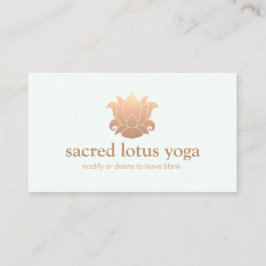 金ゴールドハスホリスティックフラワー癒しとウェルネス2 名刺