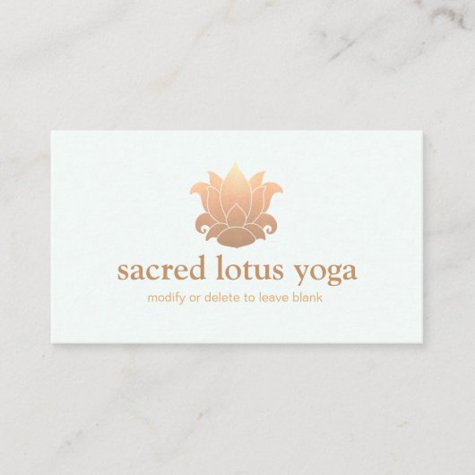 金ゴールドハスホリスティックフラワー癒しとウェルネス2 名刺 (正面)