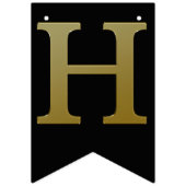 金ゴールドハッピーバースデーバンティングバナー バンティングフラッグ (第2の旗)