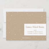 金ゴールドハッピーホリデー写真誕生のお知らせ シーズンカード (裏面)