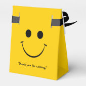 金ゴールドハッピー顔パーソナライズされた誕生日 フェイバーボックス (裏面サイド)