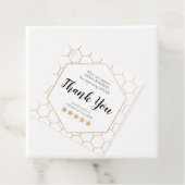 金ゴールドハニカムスモールビジネスサンキューメッセージカード フェイバータグ (インサイチュ)