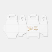 金ゴールドハロー天国送信ベビーシャワー フェイバーボックス (折り畳みなし)