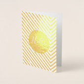 金ゴールドハロー 箔カード (正面)