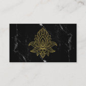 ~金ゴールドハンサ白黒マーブルサンクト 名刺 (正面)