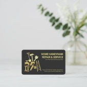 金ゴールドハンドマニングツールホーム修理 名刺 (スタンド正面)