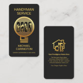 金ゴールドハンドマニングルホーム修理 名刺 (正面/裏面)