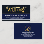 金ゴールドハンドマンツールホームリノベーション 名刺 (正面/裏面)