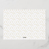 金ゴールドハンドメ書リークリスマス写真 箔シーズンカード (裏面)