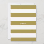 金ゴールドハンドレタベビーシャワー招待状 招待状 (裏面)