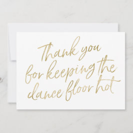 金ゴールドハンドレター「ありがとう」 DJ、ミュージシャン、バンド サンキューカード