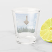 金ゴールドハンマーの木がガラスを撃った ショットグラス (裏面)