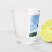 金ゴールドハンマーの木がガラスを撃った ショットグラス (左)