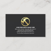 金ゴールドハンマーハンディマンサイネージ 名刺 (裏面)