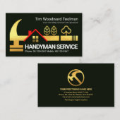 金ゴールドハンマールーフトップ 名刺 (正面/裏面)