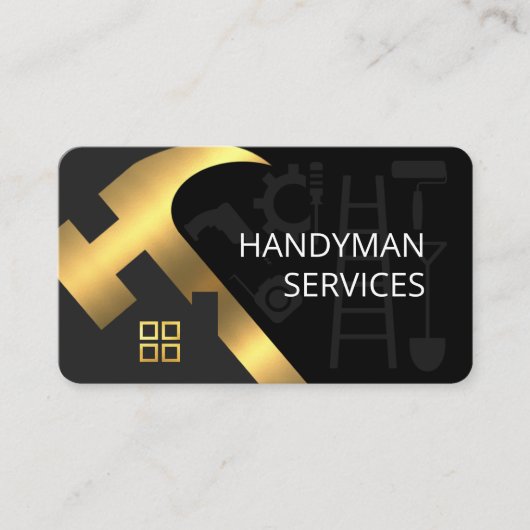 金ゴールドハンマー屋上の手作り道具 名刺 (正面)