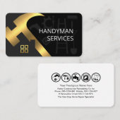 金ゴールドハンマー屋上の手作り道具 名刺 (正面/裏面)