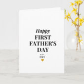 金ゴールドハートが父の日に制定 カード (黄色い花)