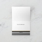 金ゴールドハートとストライプサンキューカード サンキューカード (内部)