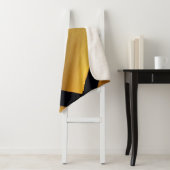 金ゴールドハートとダークバックグラウンドSherpa毛布 シェルパブランケット (インサイチュ)