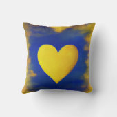 金ゴールドハートに囲まれた金ゴールドダスト装飾用クッション クッション (裏面)