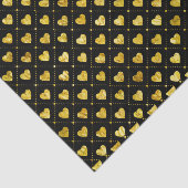 金ゴールドハートの黒 薄葉紙 (詳細)