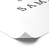 金ゴールドハートはサイドサインではなく座席を結婚選ぶ ポスター (角)