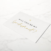 金ゴールドハートは私の花嫁になる 箔招待状 (回転した状態)