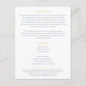 金ゴールドハートグレー結婚ホワイトの方向表 エンクロージャーカード (裏面)