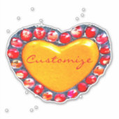 金ゴールドハートサンダー_コーブ シール (正面)