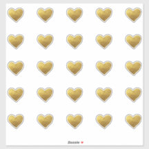 金ゴールドハートシール