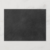 金ゴールドハートスクリプト日付定義の保存 案内ポストカード (裏面)