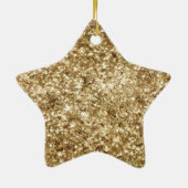 金ゴールドハートスパープルパープルグリッター引用文 セラミックオーナメント (裏面)