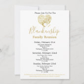 金ゴールドハートツリー3デイファミリー懇親会 パーソナライズされた 招待状 (正面)