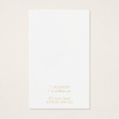 金ゴールドハートネックレス又はブレスレットディスプレイカード (裏面)