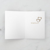 金ゴールドハートバレンタインカード シーズンカード (内部)