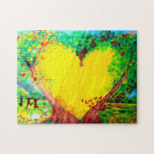 金ゴールドハートパズル ジグソーパズル (横)