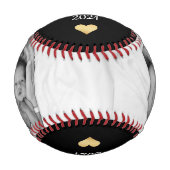 金ゴールドハートファースト・ファーザー・デイ・ベースボール記念 野球ボール (正面)