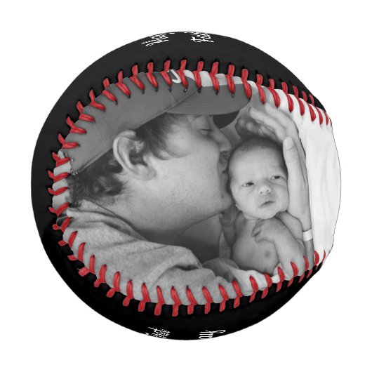 金ゴールドハートファースト・ファーザー・デイ・ベースボール記念 野球ボール (正面左)