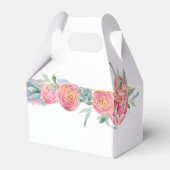 金ゴールドハートフレーム赤面フローラモノグラムバレンタイン フェイバーボックス (裏面サイド)