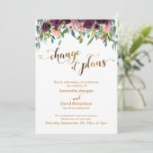 金ゴールドハートフローラ計画結婚の変更 招待状 (スタンド正面)