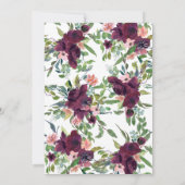 金ゴールドハートフローラ計画結婚の変更 招待状 (裏面)